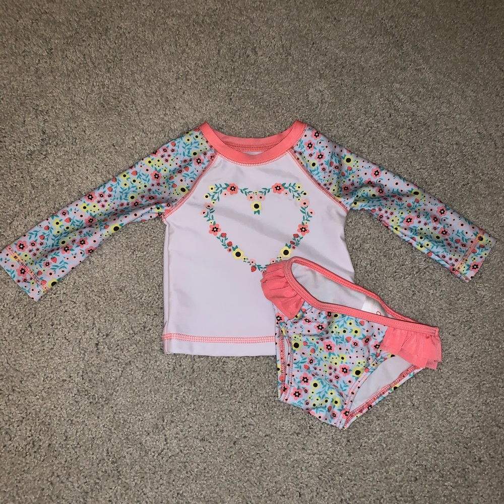 Baby Girl 2 Piece Swim Set (NWOT)